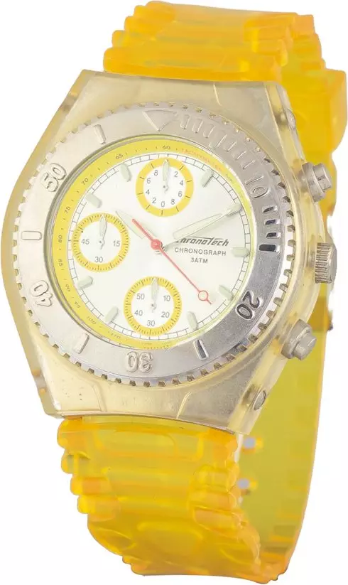 Bicolor Rubber Sport Watch