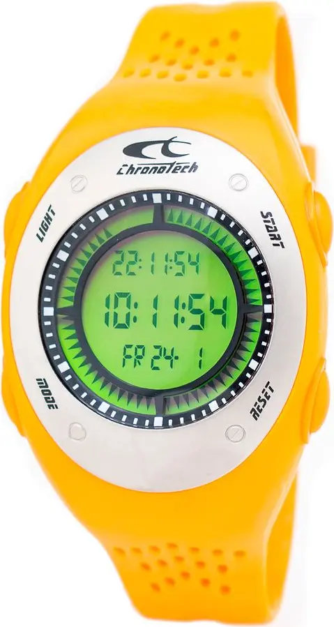 Orange Rubber Digital Watch