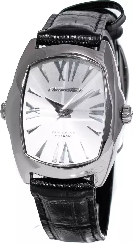 Black Leather Dress Watch