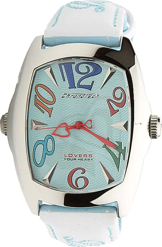 Blue Leather Dress Watch