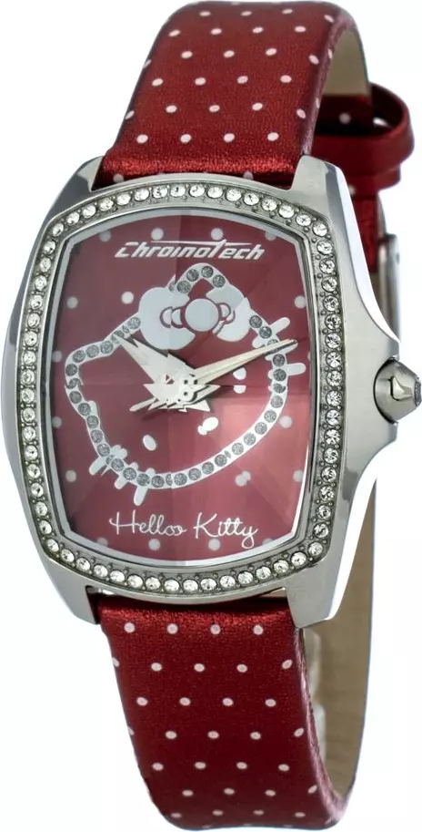 Multicolor Leather Dress Watch