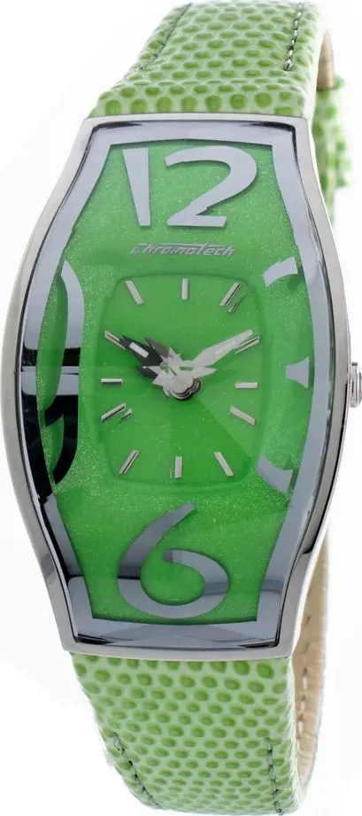 Bicolor Leather Dress Watch