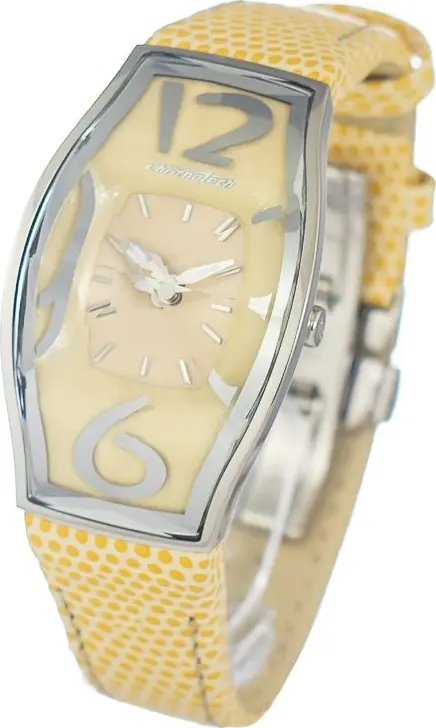 Bicolor Leather Dress Watch