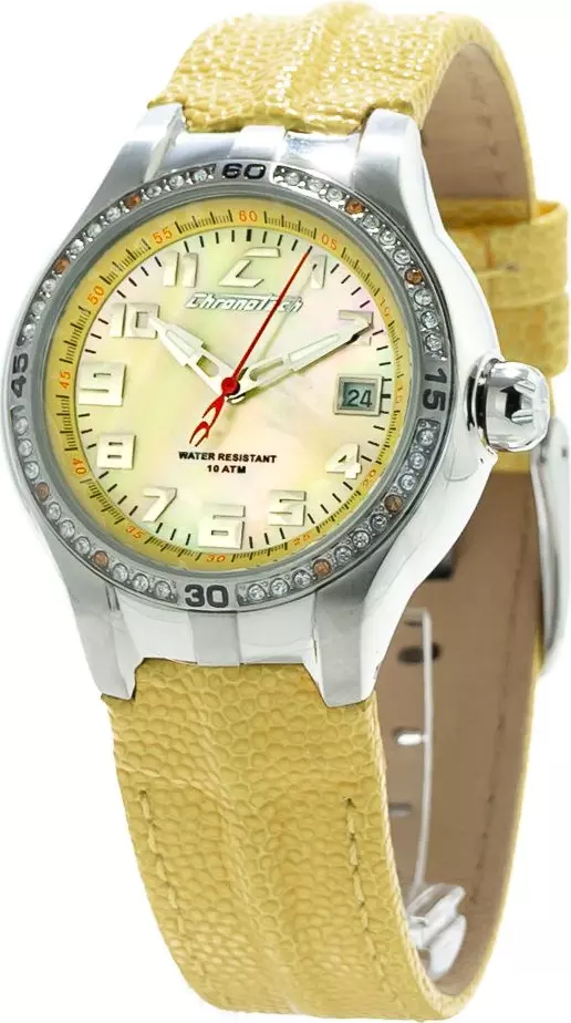 Bicolor Leather Dress Watch