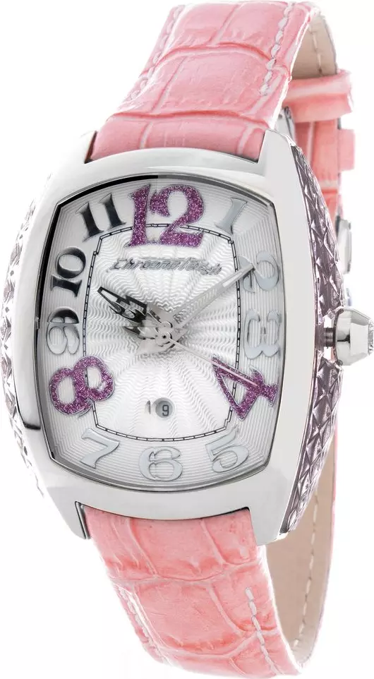 Multicolor Leather Dress Watch