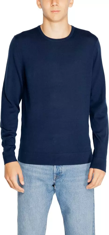 Blue Recycled Wool Sweatshirt