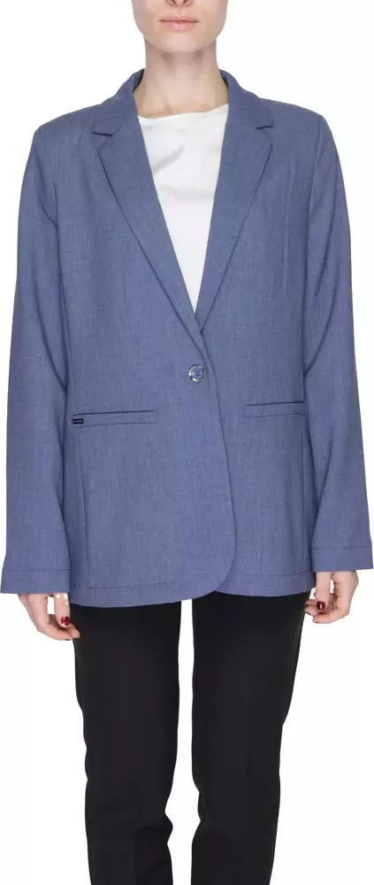 Blue Polyester Blazer