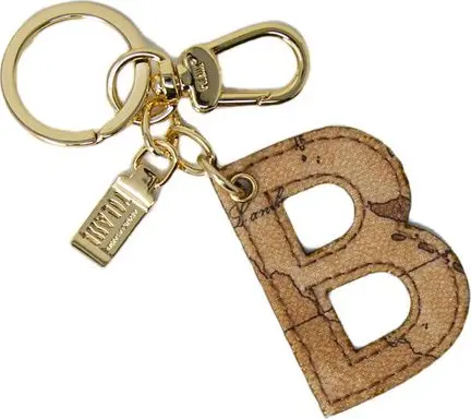 Beige Cotton Keychain