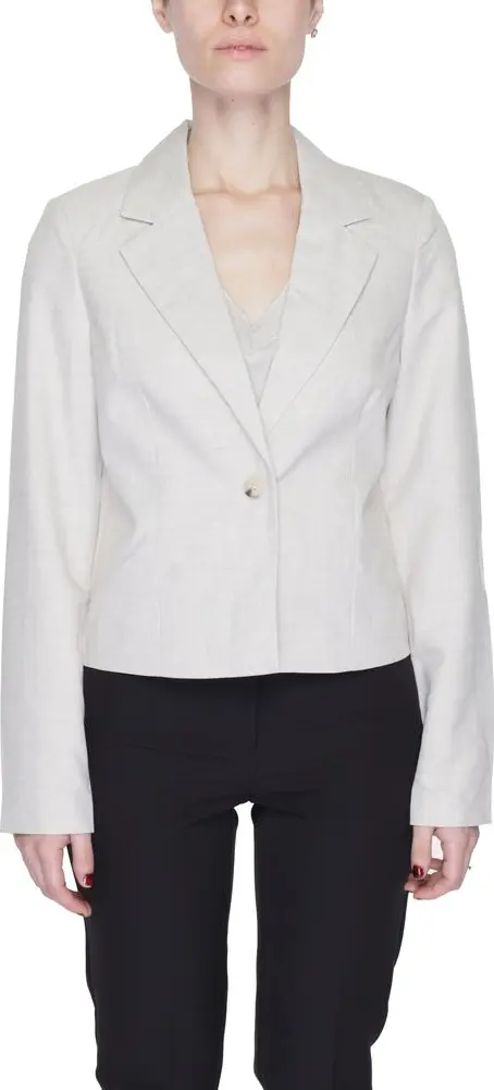 Gray Polyester Blazer