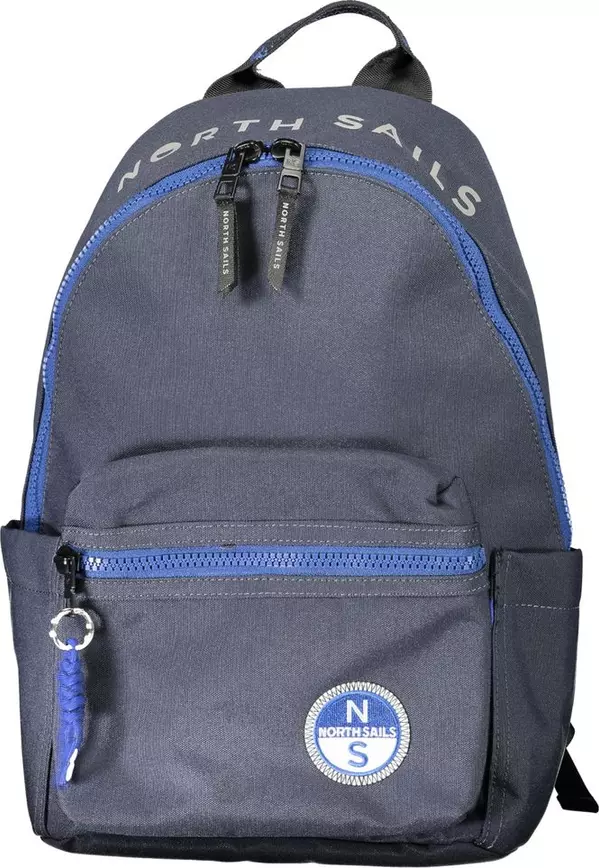 Blu Polyester Men Backpack