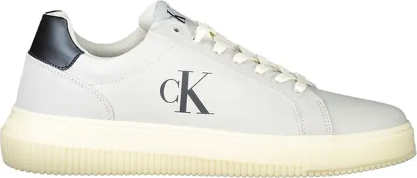 White Polyurethane Men's Sneaker