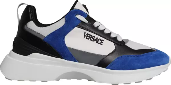 Multicolor Canvas Quad Fabric Medusa Low Top Sneakers Shoes