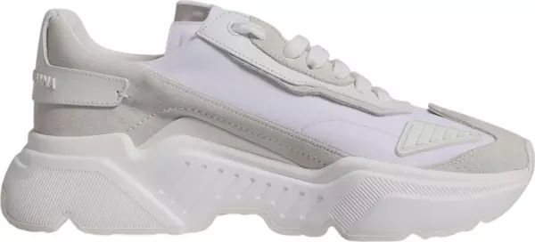 White Leather Daymaster Low Top Sneakers Shoes