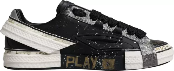 Black White Portofino Low Top Sneakers Shoes