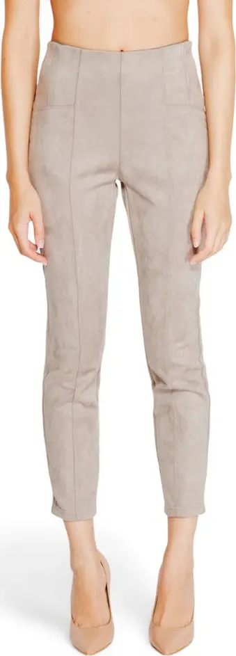 Gray Polyester Leggings