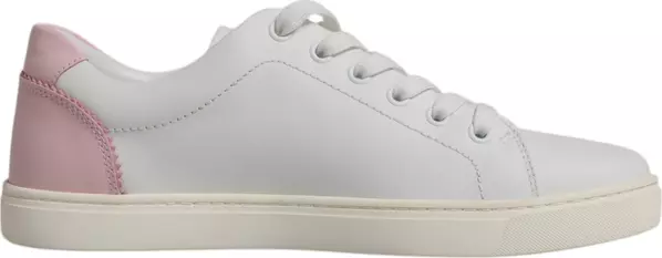 White Classic Calf Leather Sneakers Shoes