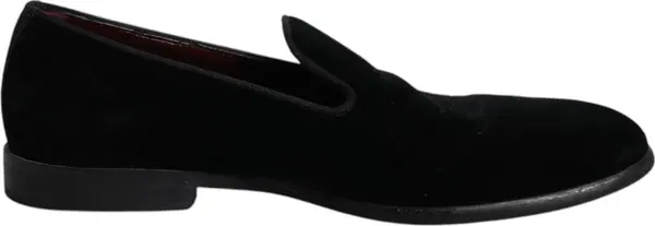 Black Velvet Loafers Formal Men Dress Shoes