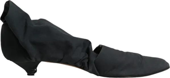 Green Cotton Sock Style Ankle Boots Shoes