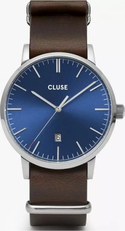 Brown Leather Dress Watch