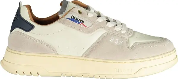 Bianco Poliuretano Men Sneaker