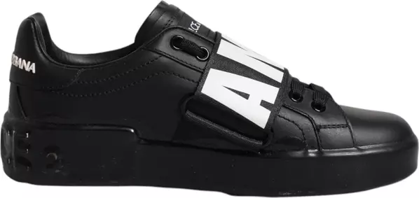 Black D&G AMORE Low Top Sneakers Shoes