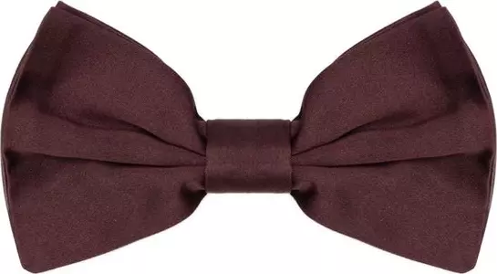 Burgundy Silk Bowtie