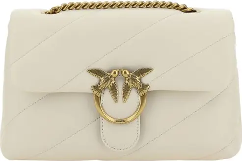 White Calf Leather Bos Taurus Shoulder Bag