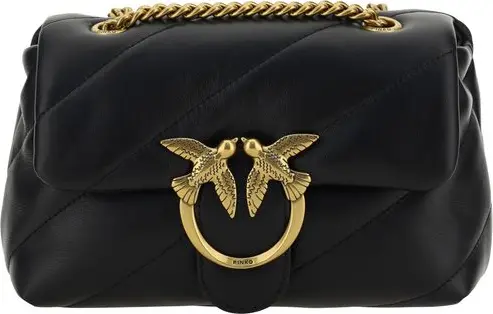 Black Calf Leather Bos Taurus Shoulder Bag