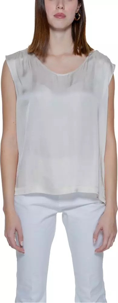 Beige Viscose Blouse