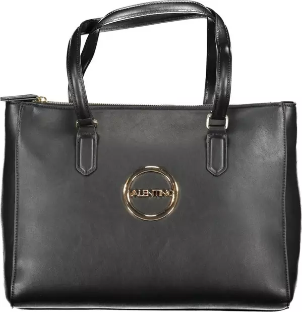 Black Polyurethane Women's Bag