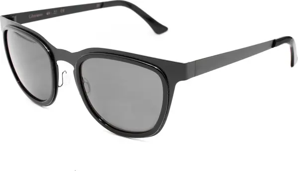 Black Stainless Steel Sunglasses