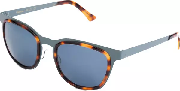 Blue Stainless Steel Sunglasses
