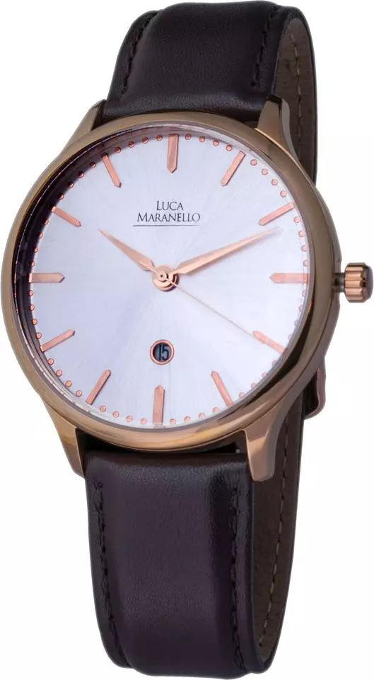 Brown Leather Dress Watch