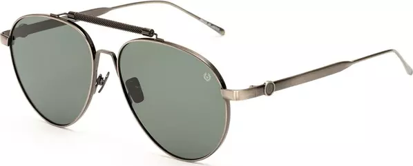 Gray Stainless Steel Sunglasses