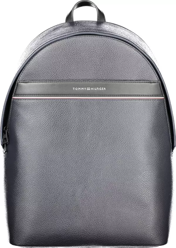 Blue Polyurethane Men's Backpack