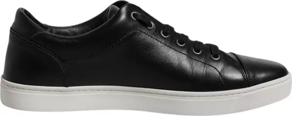 Black London Nappa Leather Men Sneakers Shoes