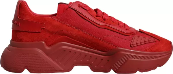 Red Leather Daymaster Low Top Sneakers Shoes