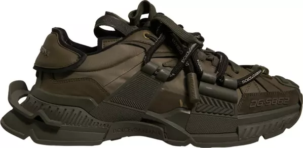 Military Green Space Low Top Sneakers Shoes