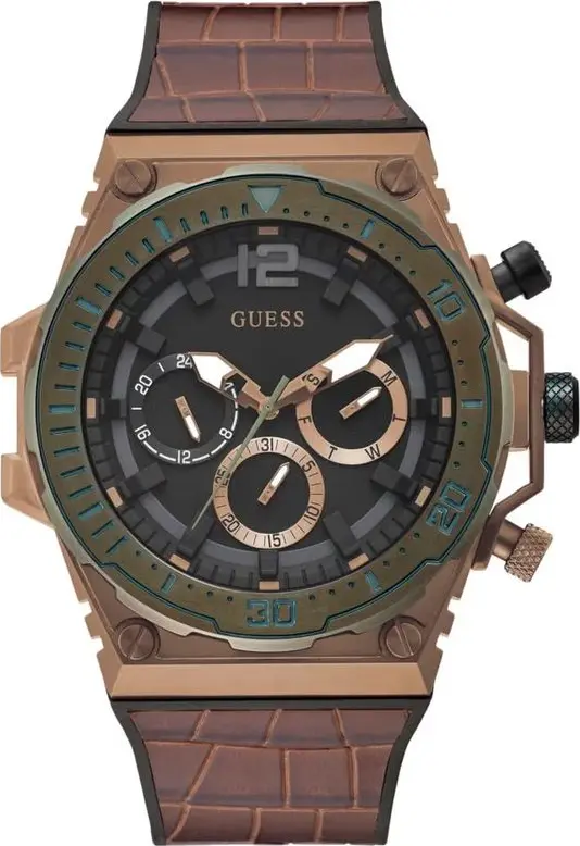 Brown Synthetic Dress Watch