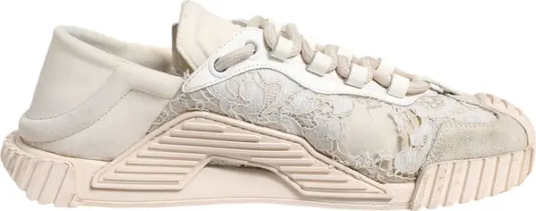 White Lace NS1 Low Top Sneaker Sports Shoes