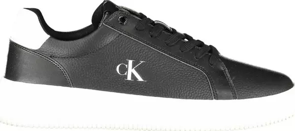 Black Leather Men Sneaker