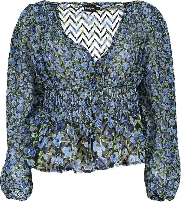 Blue Polyester Shirt