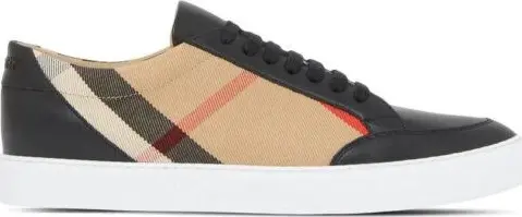 Black Leather New Salmond Sneakers