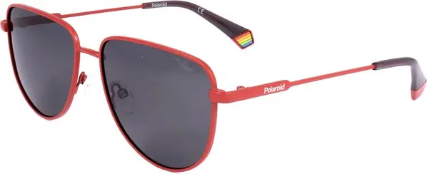 Orange Stainless Steel Sunglasses