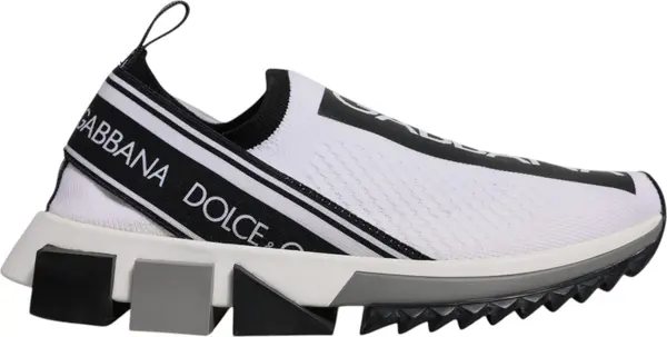 White Black Slip On Sorrento Sneakers Shoes