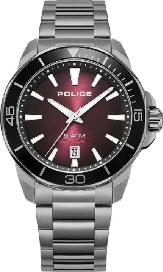 Gray Stainless Steel Dress Watch
