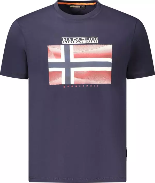 Blue Organic Cotton Men T-Shirt