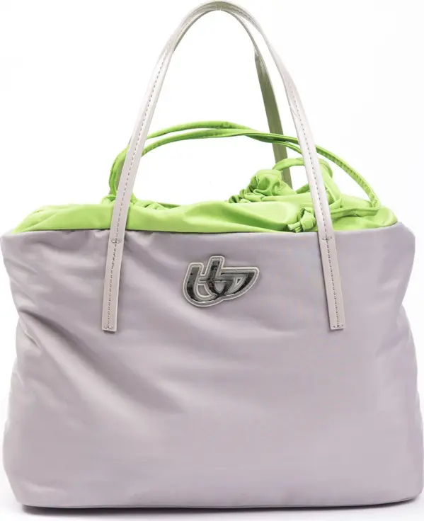 Gray Polyester Women Shoulder Bag