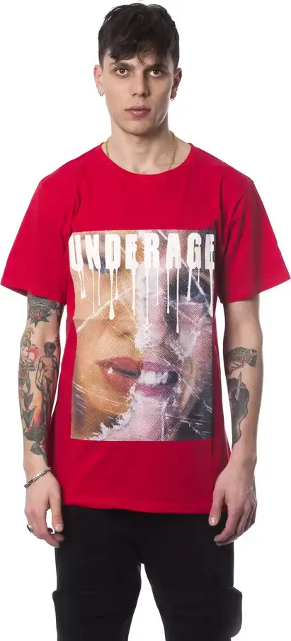 Red Cotton Men's T-Shirt
