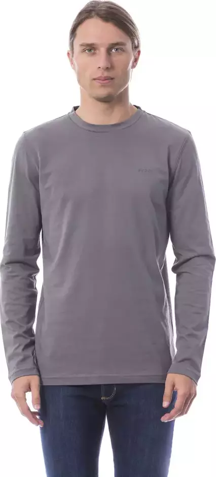 Gray Cotton Men's T-Shirt